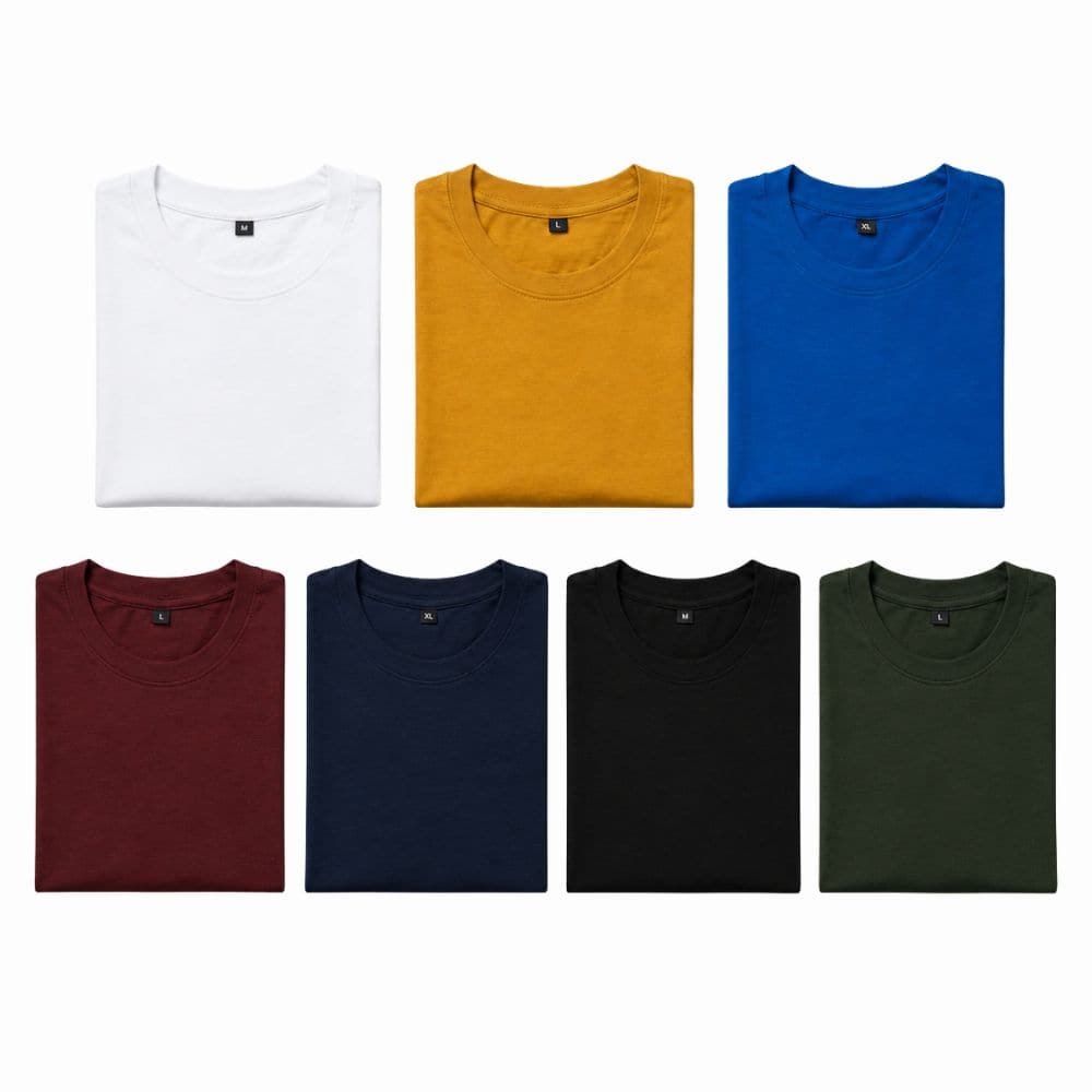 REGULAR FIT T SHIRT- 100% COTTON T SHIRT - KARDHAR Custom Apparel