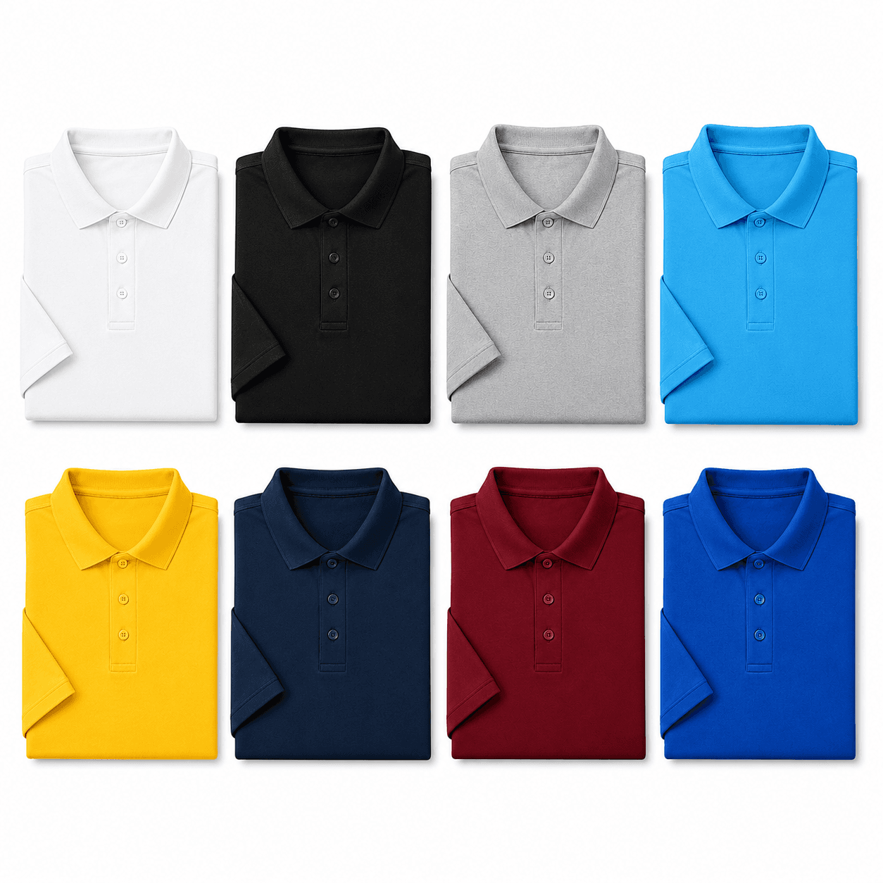 Polo T Shirt- 100% Premium Polyster - RS - KARDHAR Custom Apparel