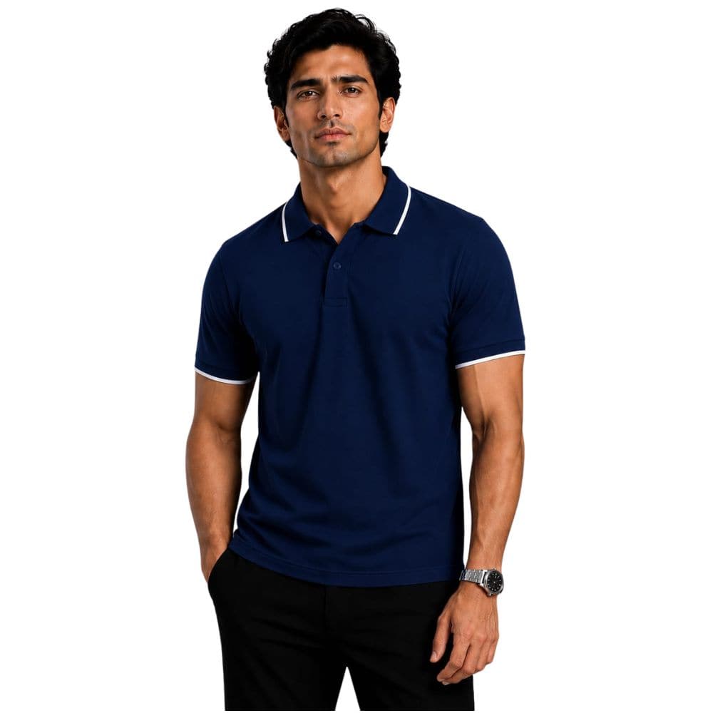 POLO T SHIRT- 100% PREMIUM COTTON-PT - KARDHAR Custom Apparel View 4