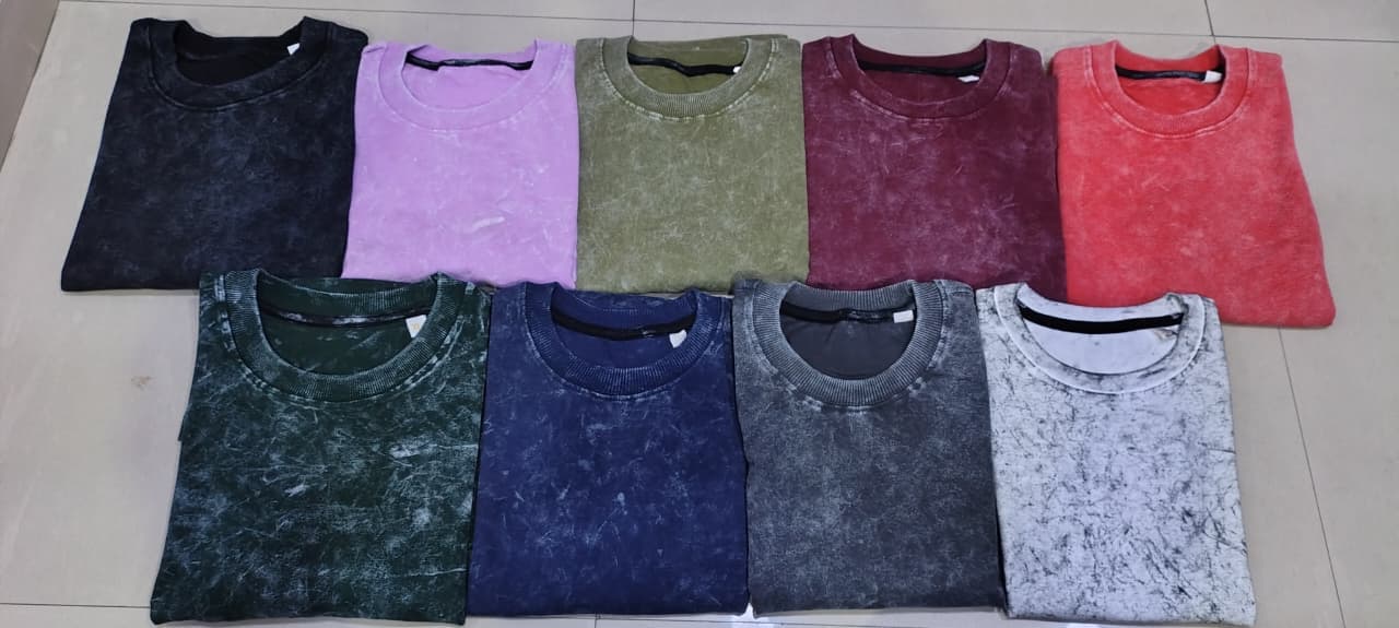 Acidwash Oversize plain t shirt